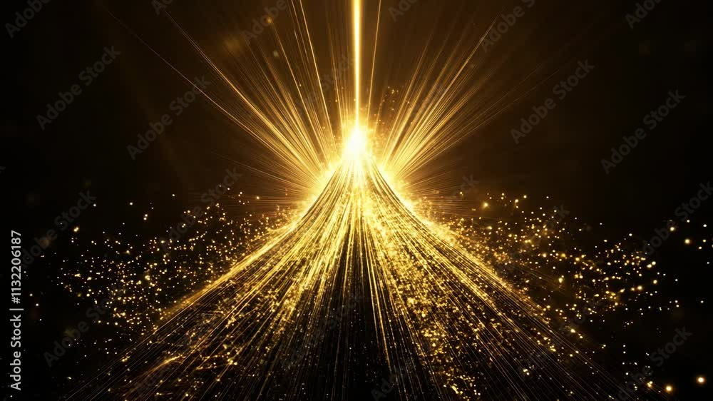 Gold particle beam background
