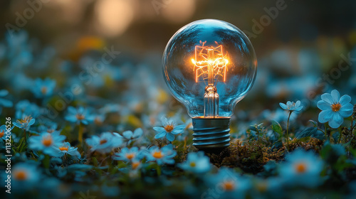 Clean Hydrogen Energy Concept with H2 in Light Bulb