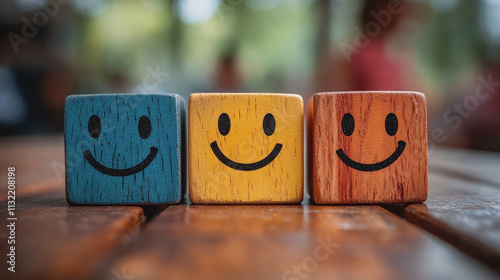 Selecting Emoji Concept with Close-up Hand Gesture of Customer