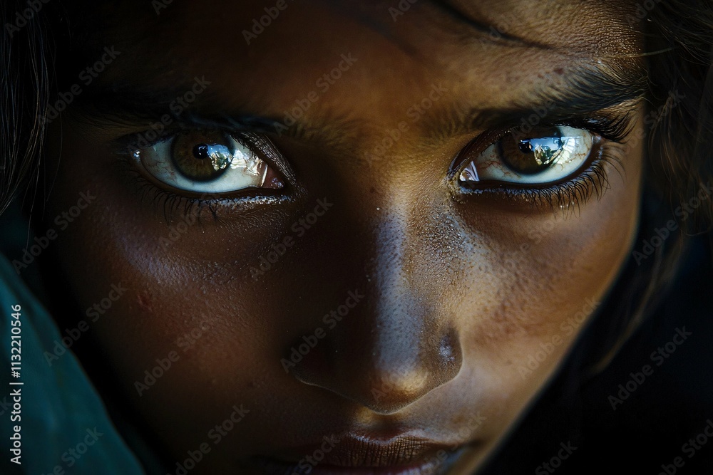 A close-up portrait of a woman captivates with her expressive eyes and soft lighting that highlights the intricacies of her emotional depth. A close-up portrait of a woman captivates with her expressive eyes and soft lighting that highlights the intricacies of her emotional depth.