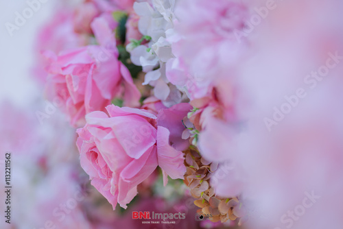 wedding decoration flower backdrop, colorful background