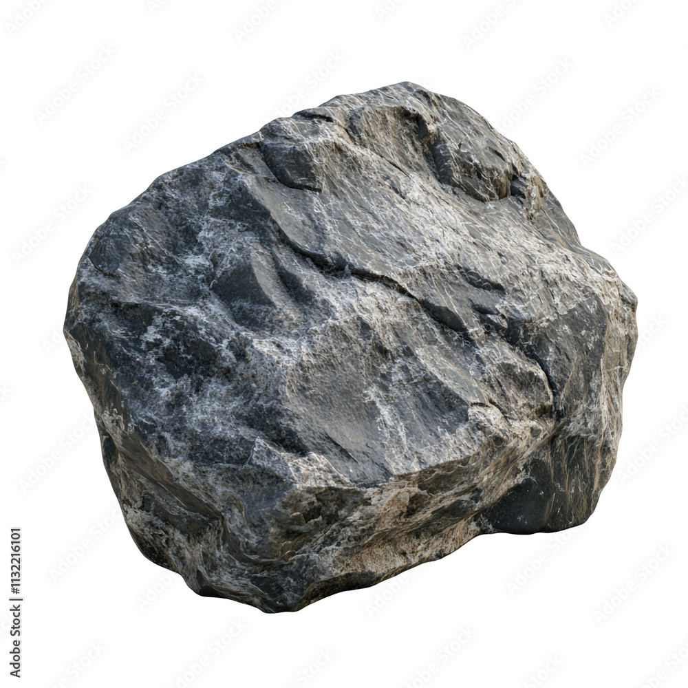 Obraz premium A Flat Rock Isolated for Visual Focus