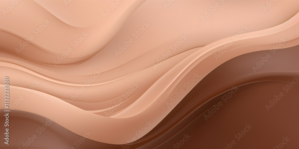 Fototapeta premium Light abstract creamy background with pantone color mocha mousse