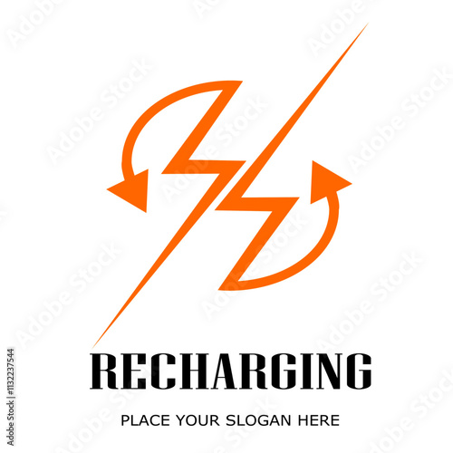 Free Download Recharging Vektor Place Your Slogan Here - GFXLoad