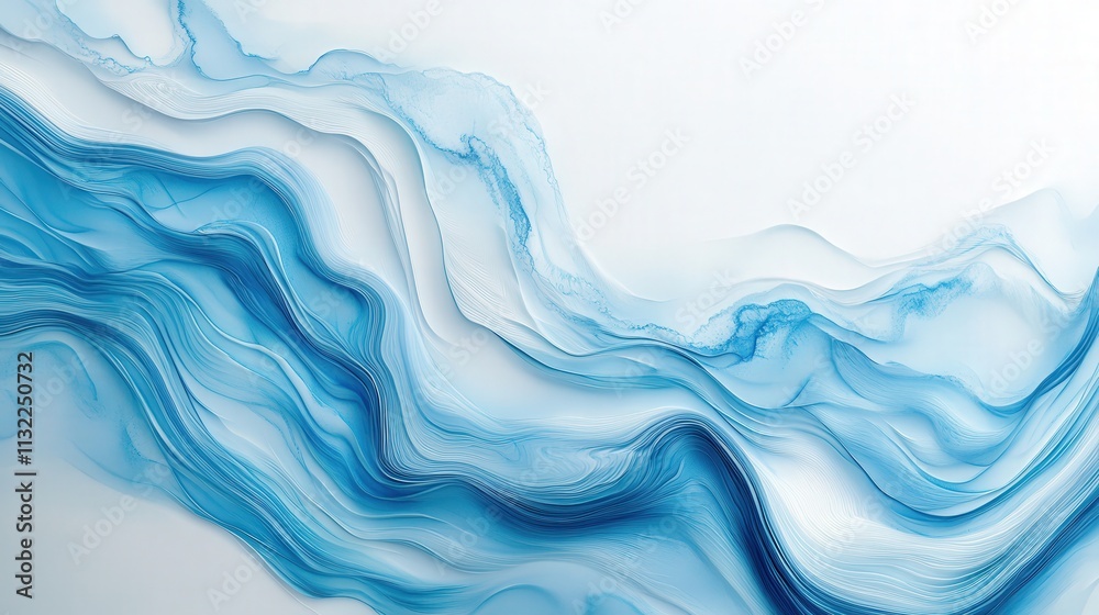 Fototapeta premium Imagine a clean, white background with textured layers, creating an abstract art composition.