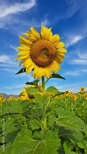 Schilderij op canvas sunflower