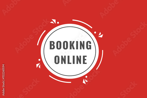 Booking online, clock, button, vector, banner template, website, design,

