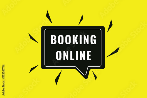 Booking online, clock, button, vector, banner template, website, design,
