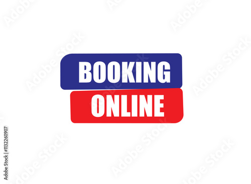 Booking online, clock, button, vector, banner template, website, design,
