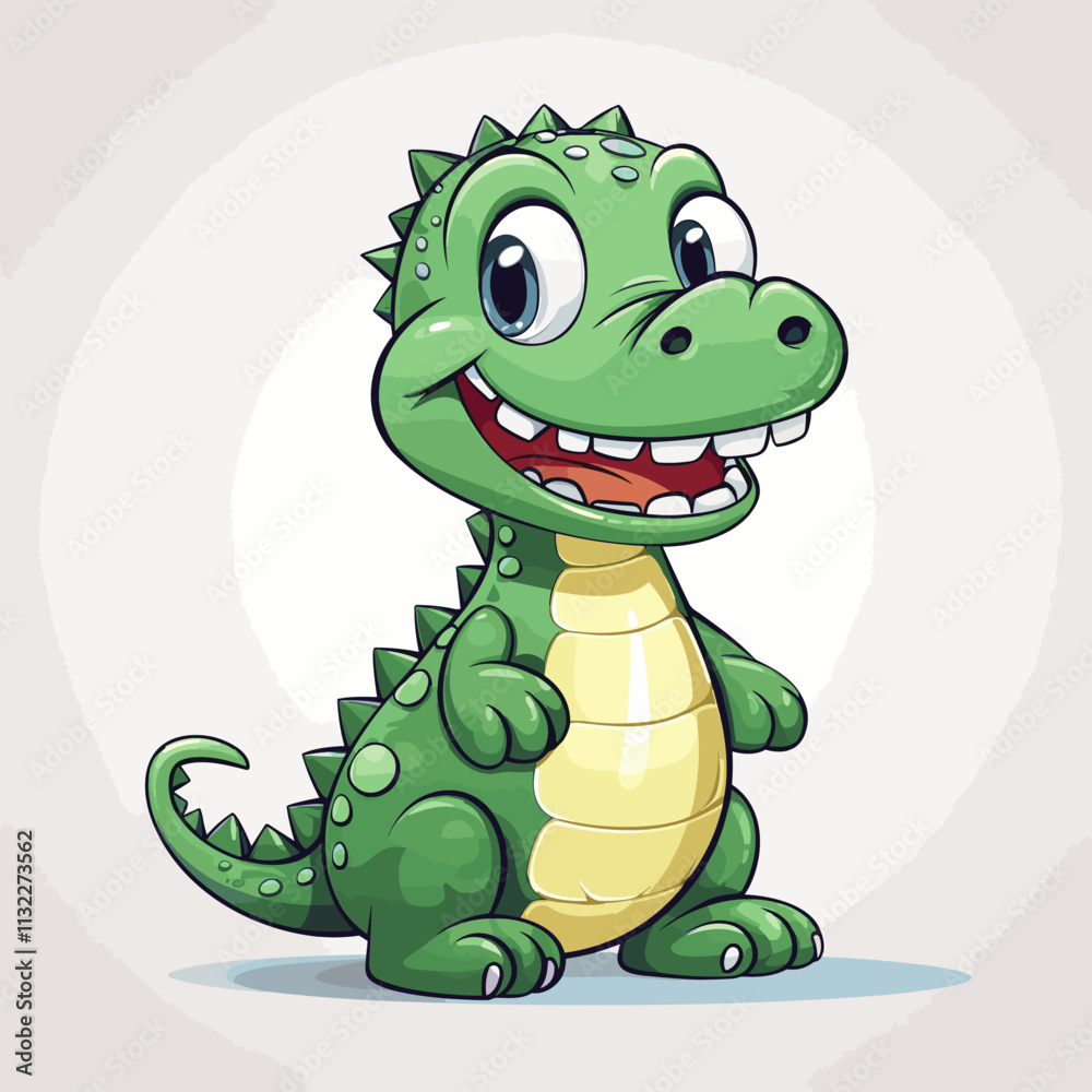Fototapeta premium Alligator - cute children's book illustration