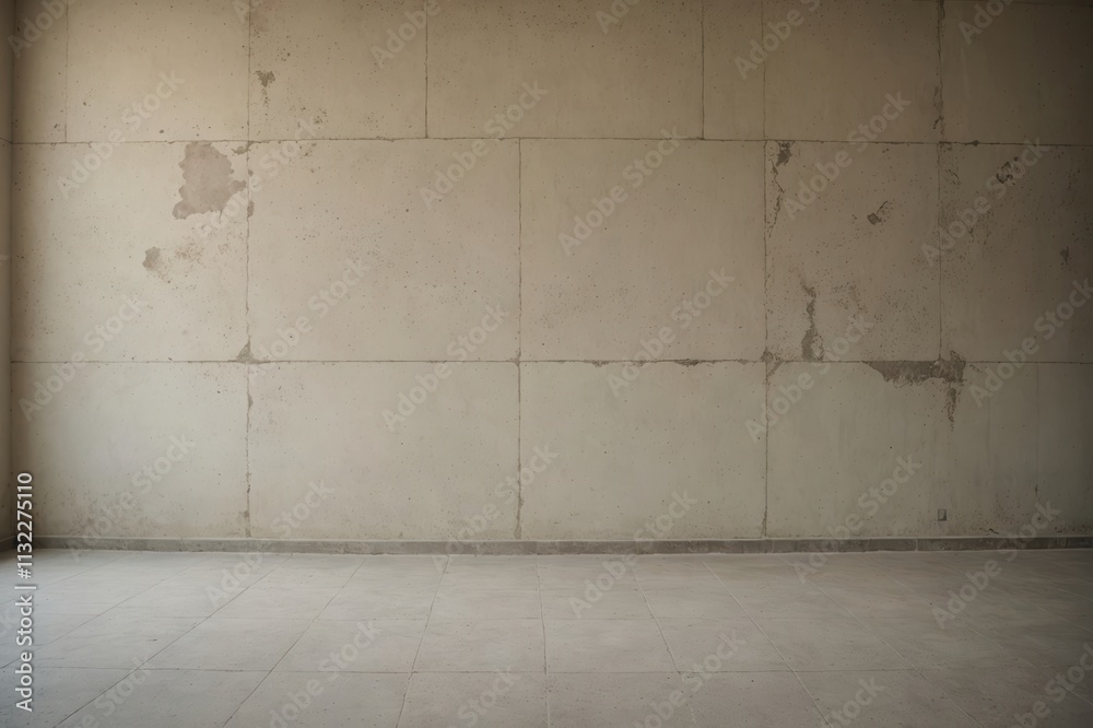 Fototapeta premium cream color wall texture rough background concrete floor
