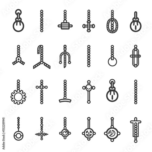 A Collection Of 24 Unique Chain And Pendant Designs