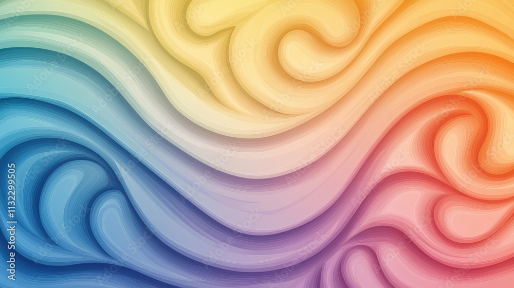 Obraz premium Colorful Gradients A dynamic gradient with swirling colors and patterns, creating a sense of movement and energy.