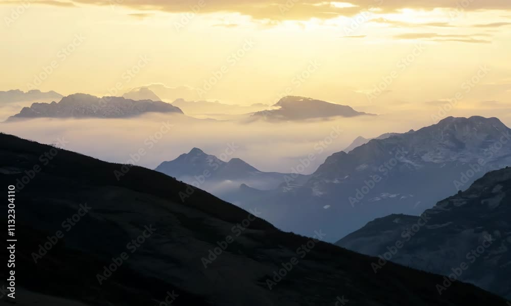 breathtaking sunrise over mountains with colorful clouds in motion breathtaking sunrise over mountains with colorful clouds in motion