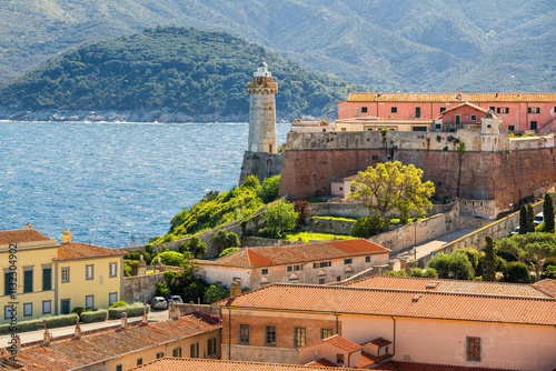 Faro Forte Stella, Portoferraio, Insel Elba, Toskana, Italien