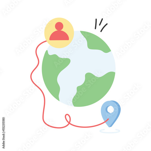 A globe connecting people worldwide, symbolizing global relationships and unity