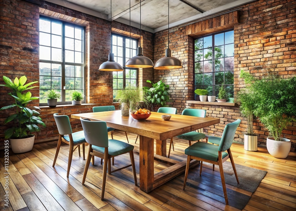 Obraz premium Rustic Modern Dining Room - Urban Exploration