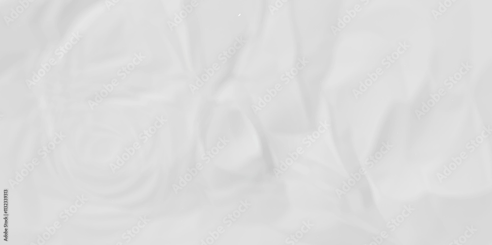 Obraz premium White crumpled paper Blank white crumpled and creased paper poster. 