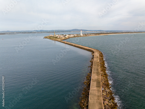 Wallpaper Mural Faro del Cabo de Santa Maria en Ilha la Culatra Portugal Torontodigital.ca