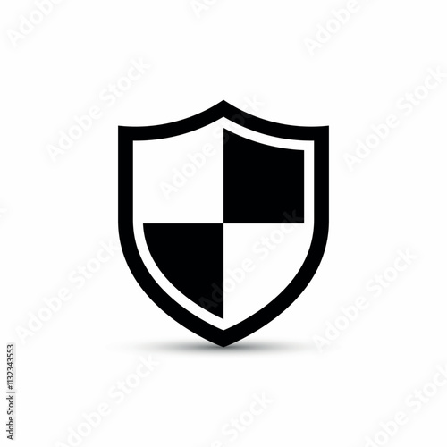 Free Download Black shield icon. Vector illustration - GFXLoad