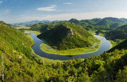 Rijeka Crnojevića Fluss, Skadarsko Jezero Nationalpark, Montenegro photo