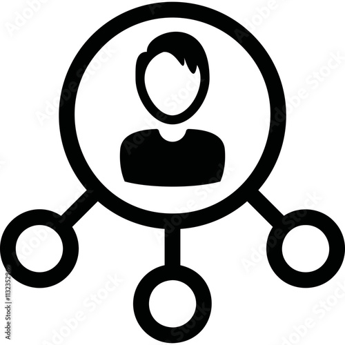 Simple vector icon human