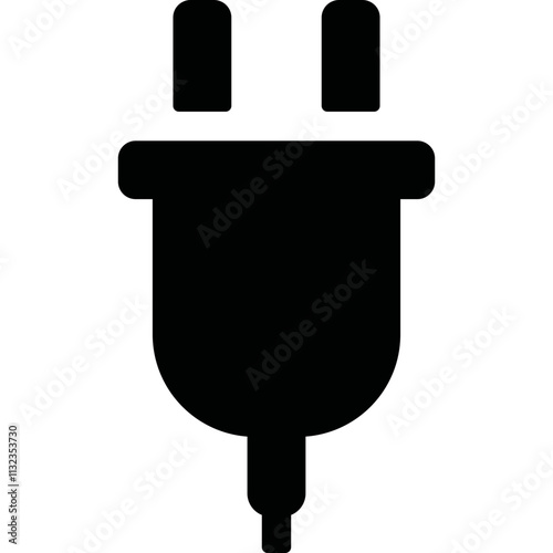 Simple vector icon power socket
