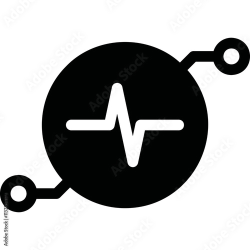 Simple vector icon pulse