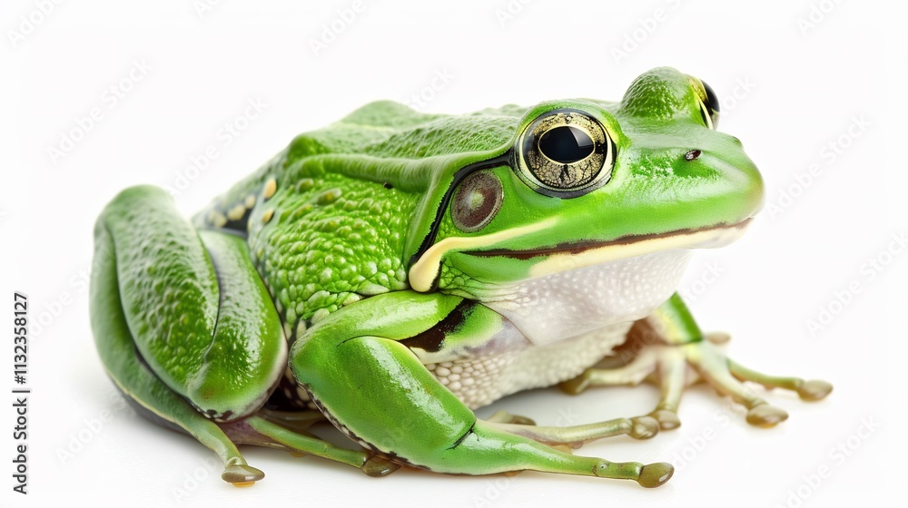 Fototapeta premium Vibrant Green Frog Close-Up Photography