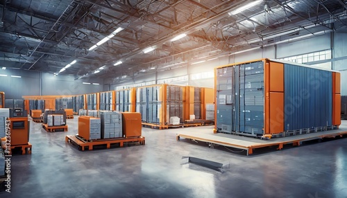 StateoftheArt Distribution Center Featuring Advanced Climate Control Technology for Optimal Storage of TemperatureSensitive Products and Goods photo