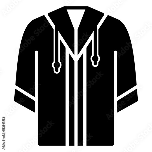 Icon of a toga or graduation gown for a school or college graduation ceremony