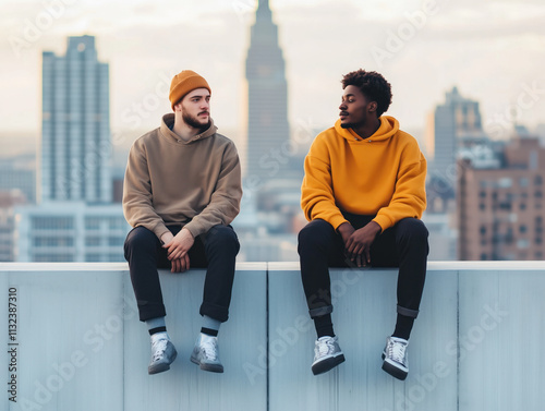 couple on the street photo