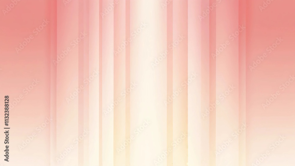 Obraz premium AI GENERATE, gradient with gentle shades of coral pink and cream, creating a soft atmosphere