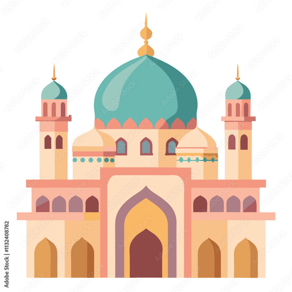 Fototapeta premium taj mahal vector illustration