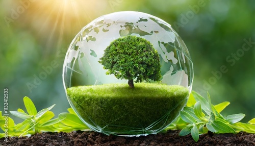 RSE Responsabilit Socitale des Entreprises Une Plante cologique Illustrant lEngagement des Entreprises pour un Dveloppement Durable et Responsable dans un Environnement Sain et Prospre
