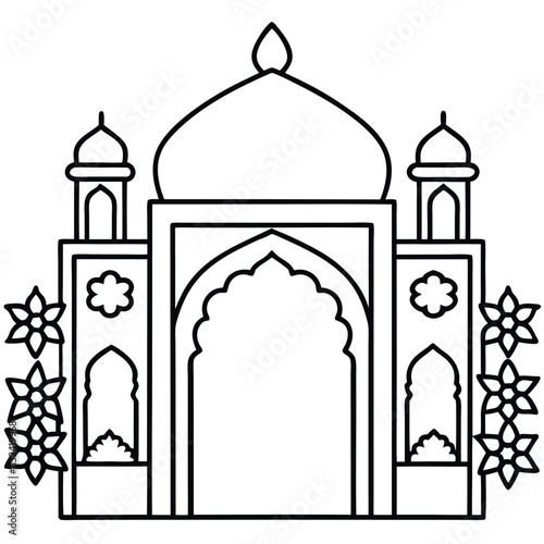 illustration of a gate