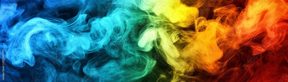 Fototapeta premium Abstract Colorful Smoke Background Texture