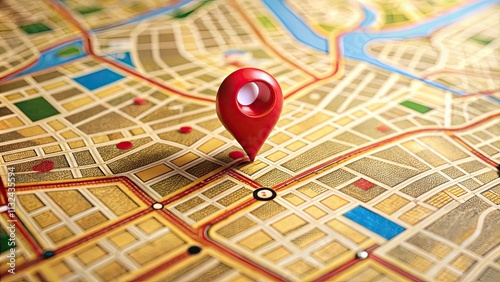 Scavenger hunt map with red pin showing hidden clue , treasure hunt, scavenger hunt, map, , red pin, hidden clue