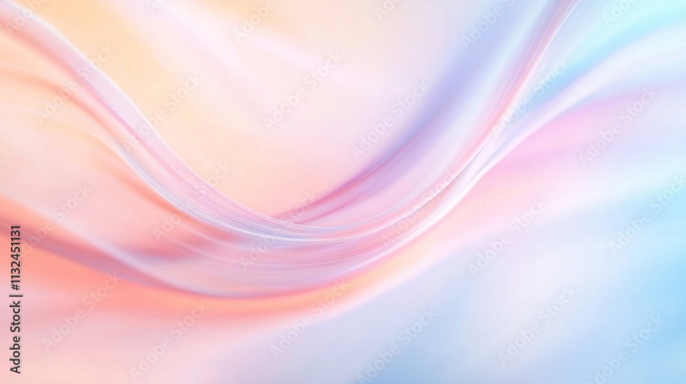 Obraz premium Abstract Pastel Energy Flow Soft Light Gradient in Quantum Tech Concept