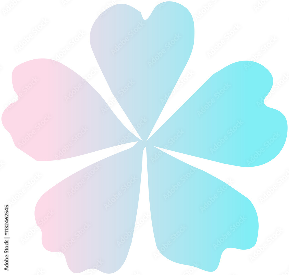 Naklejka premium Gradient Magic Flower 
