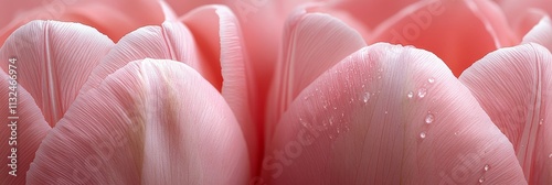 Delicate Pink Tulip Petals A Close-Up View Of Spring Beauty, Softness, And Pastel Colors