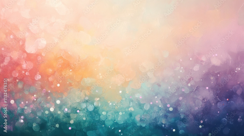 Fototapeta premium Mesmerizing Pastel Bokeh Lights in Soothing Mint Green Tones