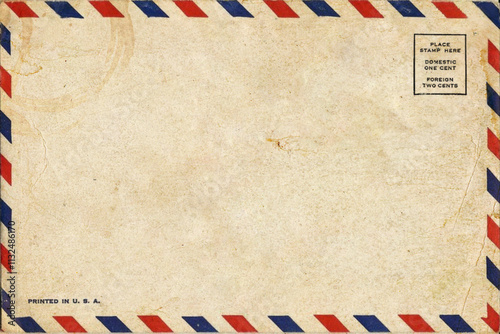 Blank of the old postcard with space for text