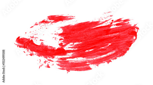 Red brush strokes