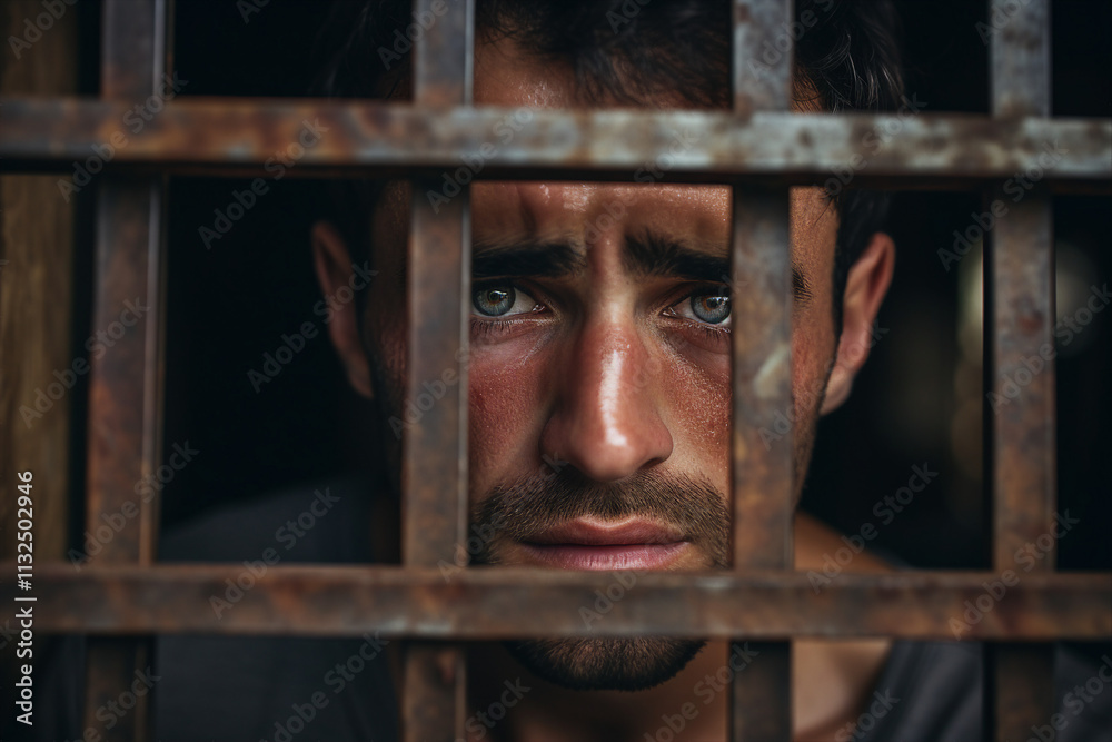 Naklejka premium Generative AI technology picture with sensitive content people kidnapping hostage body trading