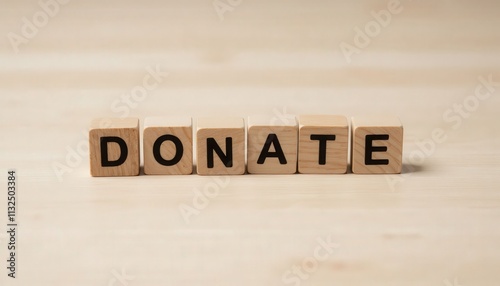 Wooden Blocks Spelling Donate
