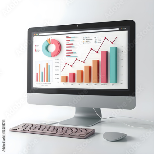 monitor with graph