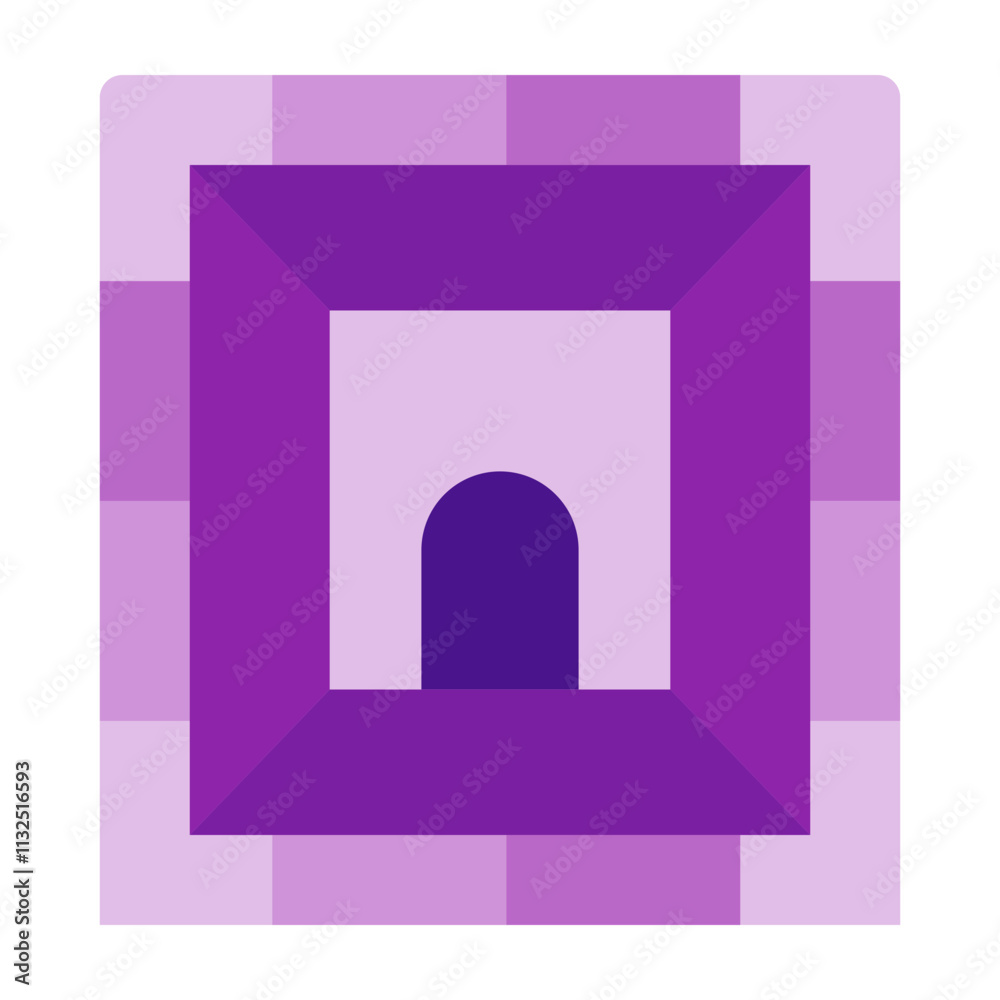 Fototapeta premium Hallway Vector Flat Icon Design