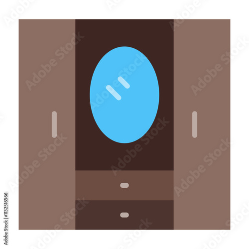 Dressing Room Vector Flat Icon Design