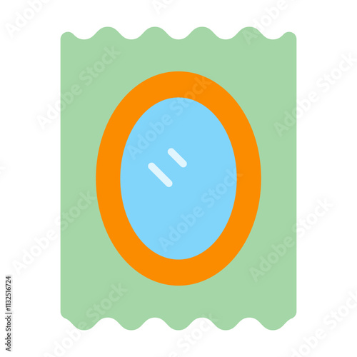 Mirror Vector Flat Icon Design
